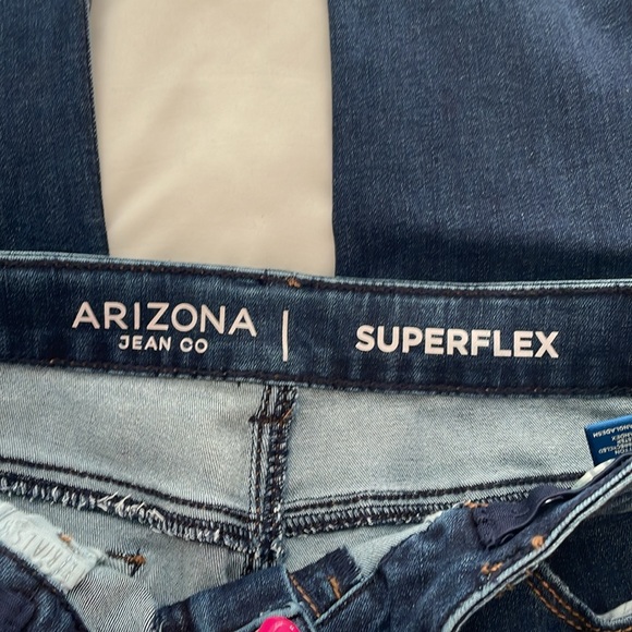 Arizona Jean Company SuperFlex Bootcut Girls Plus Jeans 12 1/2 - Picture 2 of 6